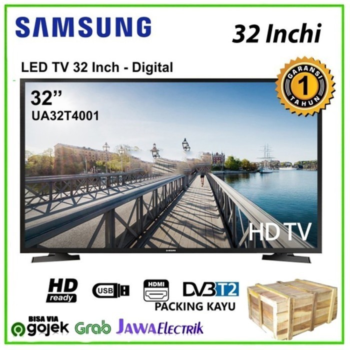 Samsung Led Tv Ua32T4001 Layar 32 Inch - Dvbt2 Digital Tv