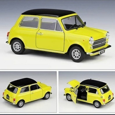 Cabre Miniatur Mobil Mini Cooper Morris Mister Bean Diecast Klasik Welly