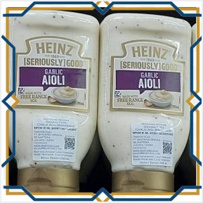 

[GDS] HEINZ GARLIC AIOLI 295 ML | SAUCE | SAUS