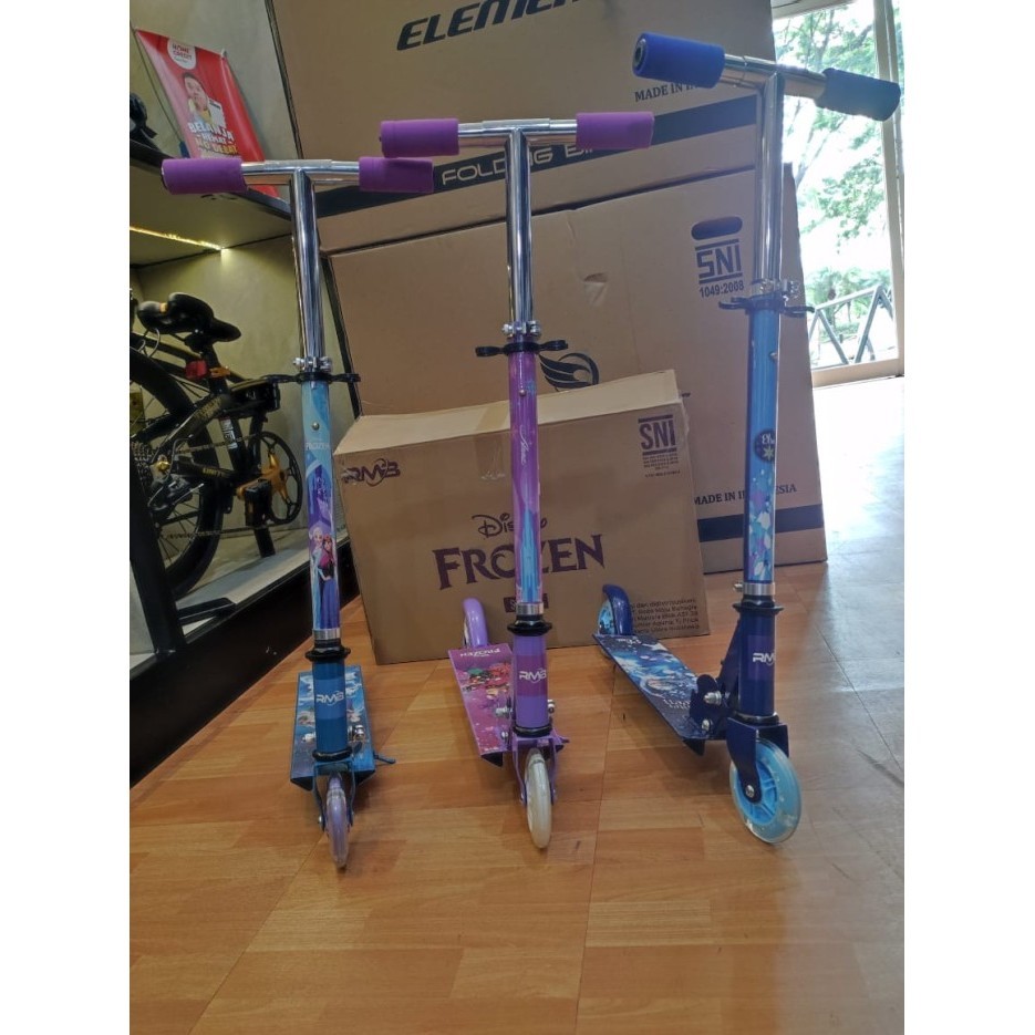 Skuter Anak OSkuter Frozen 2 Ks ( Roda Menyala)