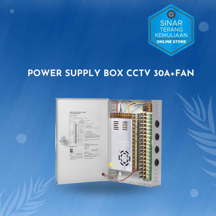 BOX POWER SUPPLY CCTV / POWER SUPPLY BOX CCTV 30A+FAN