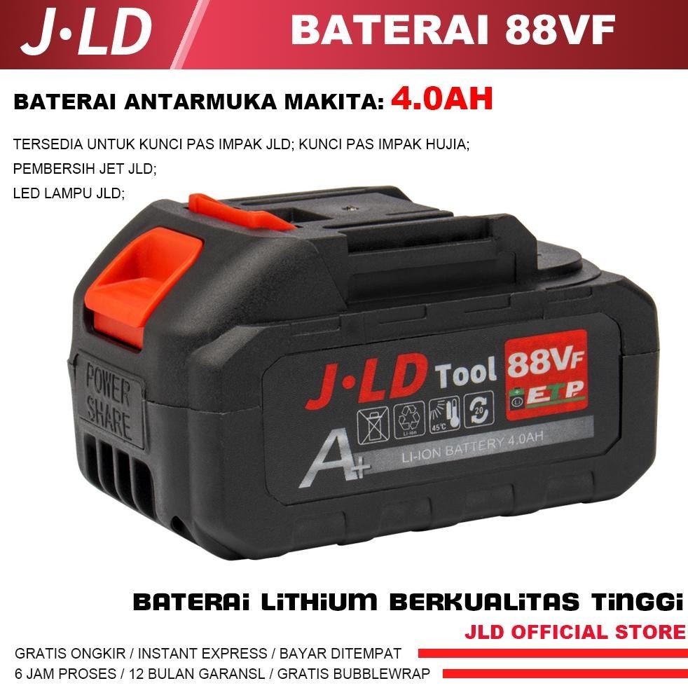 {BARU} JLD bor baterai 88VF  - 4.0Ah BATERAI MESIN BOR BY JLD - BATERAI CORDLESS Kompatibel dengan p