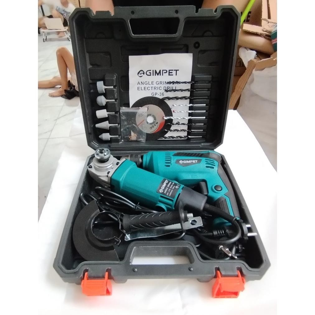 {BARU} DISKON SET KOPER BOR 10 MM  DAN GERINDA 4"IN /PAKET 2 PCS /SEPERTI MAKITA JAPAN TECHNOLOGY TE