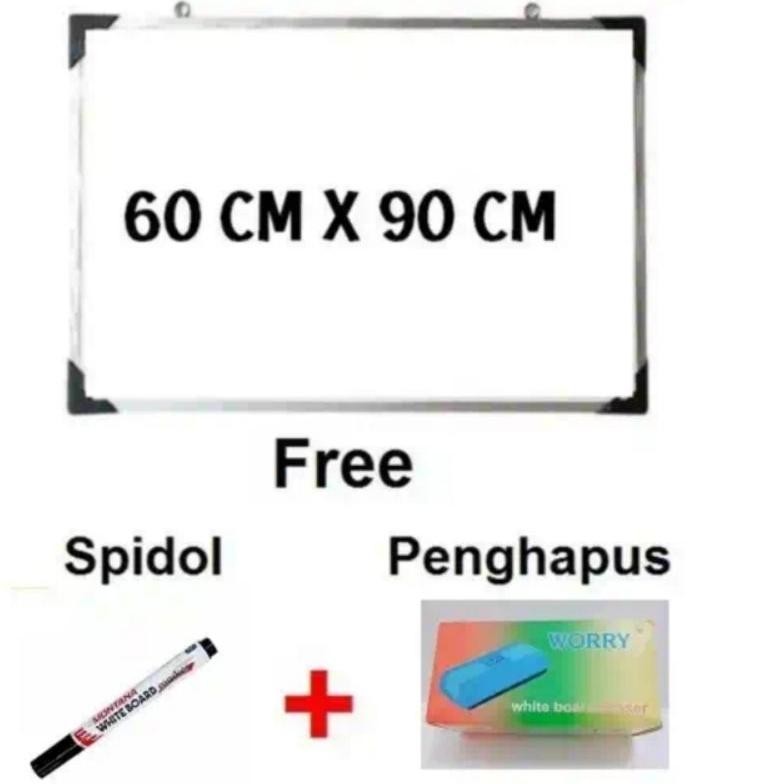 

hj-43 PAPAN TULIS WHITE BOARD BONUS SPIDOL DAN PENGHAPUS PAPAN TULIS Premium