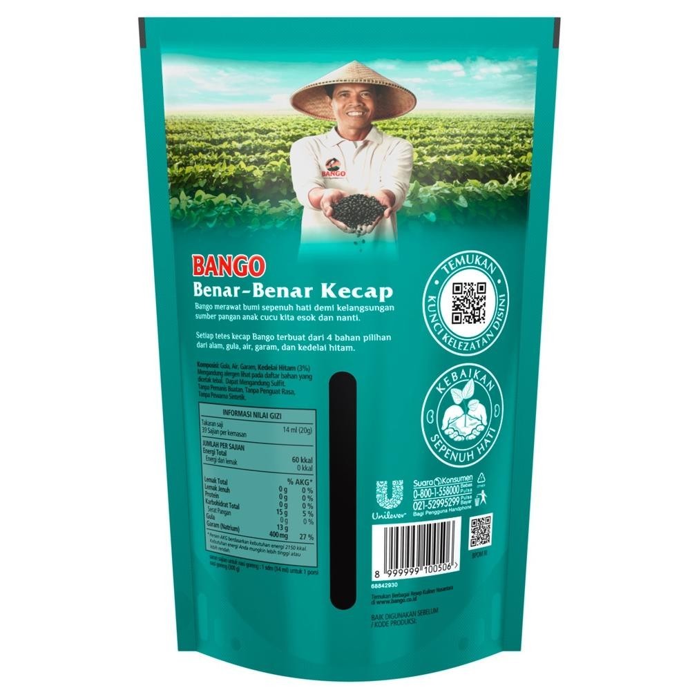 

Murah Meriah Bango Kecap Manis Refill 720g/520mL x2 Termurah