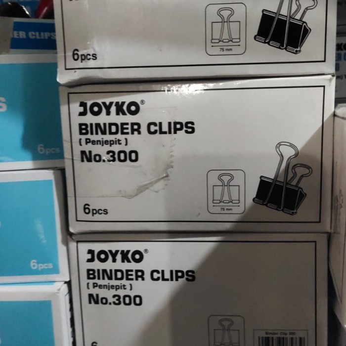 

binder clip no 300 1 pack isi 6 pcs K01
