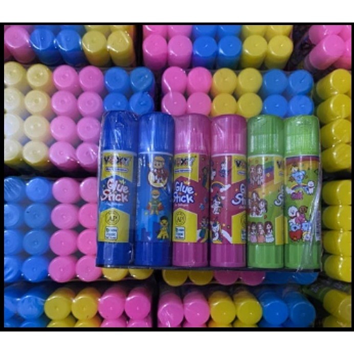 

Lem kertas ting we glue stik kecil 10 gr tanpa racun 1 pack isi 24 pcs K01