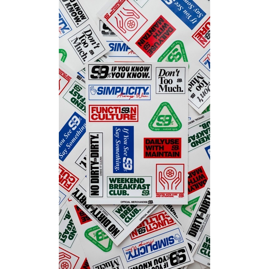 

Original Stickerpack A4 99%dailyuse. K01