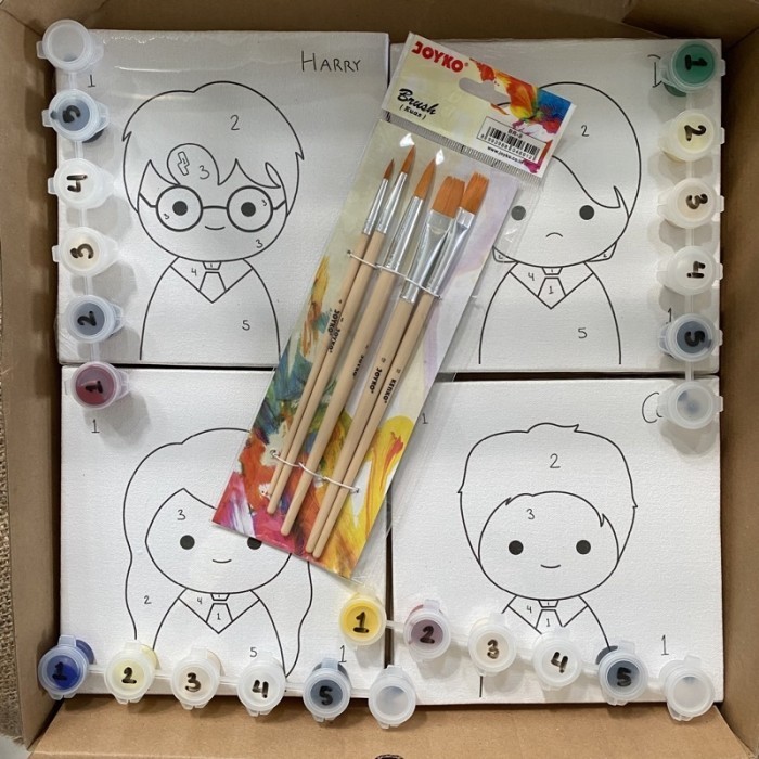 

Kyutomono Paint by Number Kit Set isi 4 K01