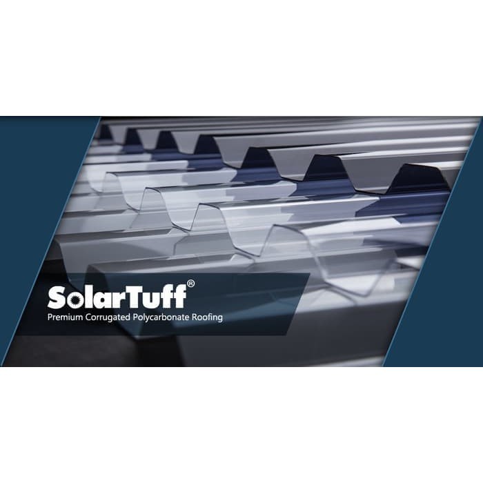 SOLARTUFF ATAP GELOMBANG FIBER POLYCARBONATE GELOMBANG