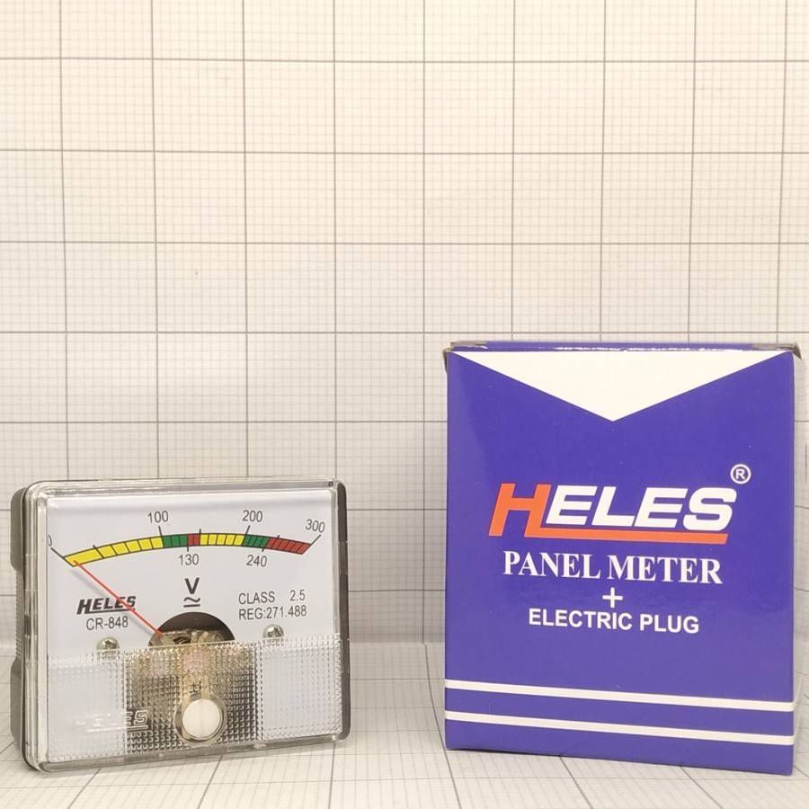 Panel Heles Meter CR848 300V / Panel Heles Volt Analog CR 848 300 Volt