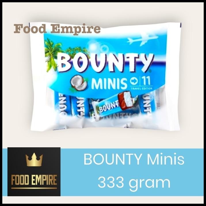 

Bounty Minis Chocolate 333 Gram | Cokelat Bounty Mini