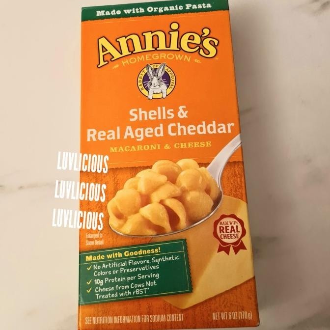 

ANNIE'S ANNIE ANNIES SHELLS REAL AGED CHEDDAR MACARONI CHEESE PASTA MRS03