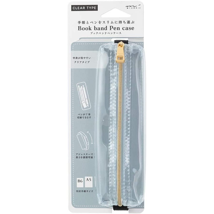 

MIDORI PEN CASE - BOOK BAND PEN CASE FOR B6 TO A5 - TEMPAT PENSIL