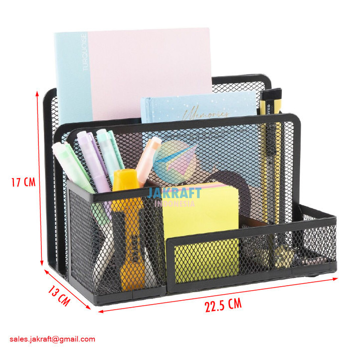 DESK SET JOYKO DS-21 TEMPAT ALAT TULIS PENSIL MEJA JARING RAK BESI
