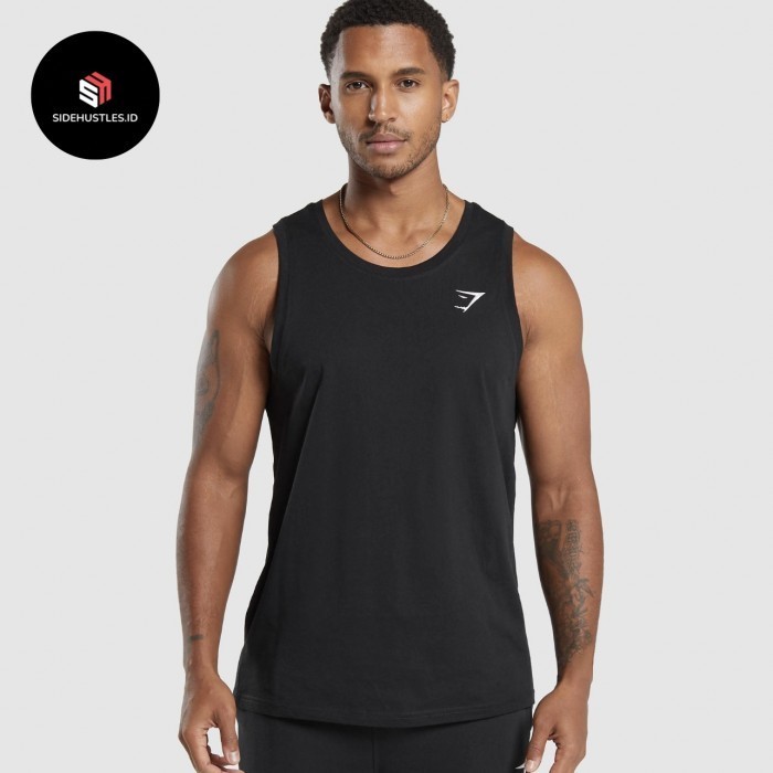 Gymshark Crest Tank (100% Authentic) Gym Shark Original Produk Berkualitas