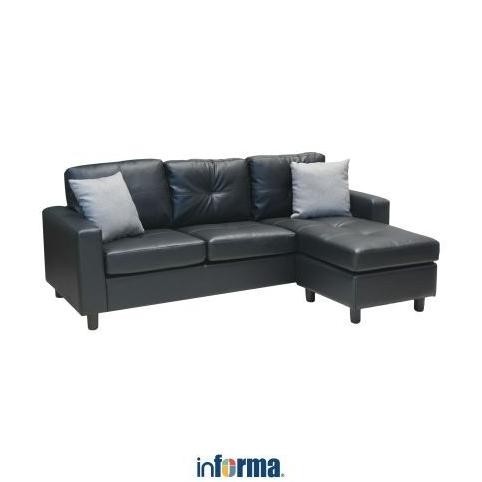 Informa - Informa Berwick Sofa Sectional Kulit - Hitam