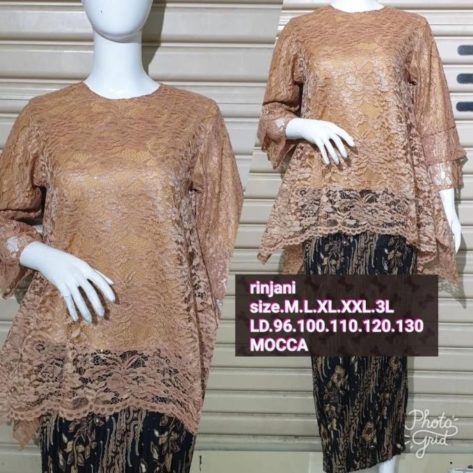 Rinjani brokat jumbo big size//kebaya brokat jumbo/kebaya pesta