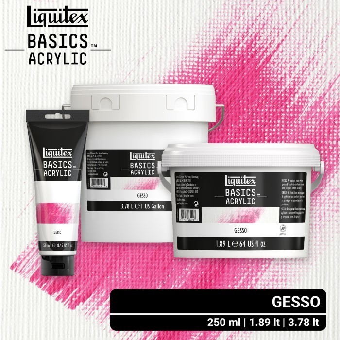 

Ready Medium Cat Akrilik Liquitex Basics Gesso Acrylic Primer