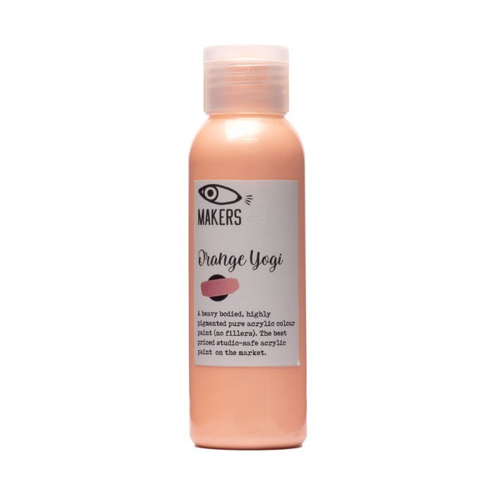 

Ready Orange Yogi Acrylic Metallic Paint 100ml