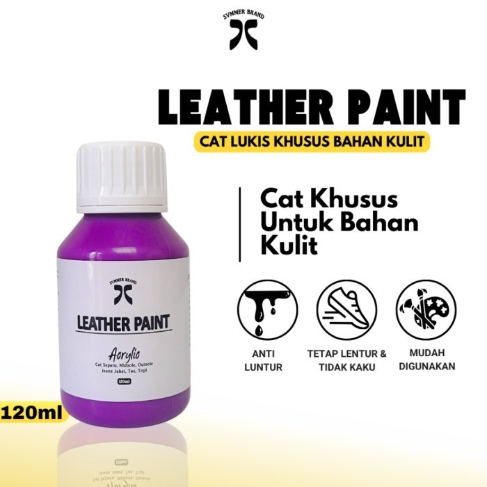 

Ready Cat Sepatu Tas 120ml Leather Paint Cat Kanvas Sol Acrylic Kulit Asli