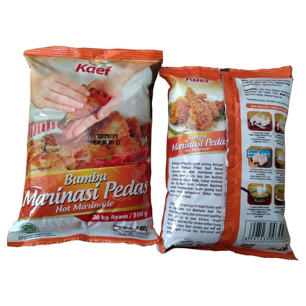 

Promo Spesial Bumbu Marinasi Ayam / Marinade Ayam Hot Marinade KAEF Hemat