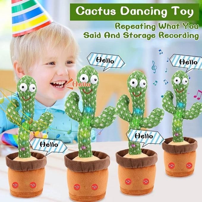 Boneka Kaktus Goyang dan Bicara Dancing Cactus Dancing Kaktus Bicara