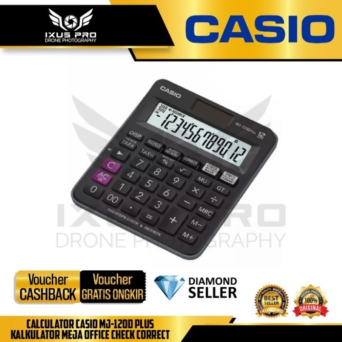 

MJ-120D Plus Kalkulator Meja Office check correct MJ 120D Plus