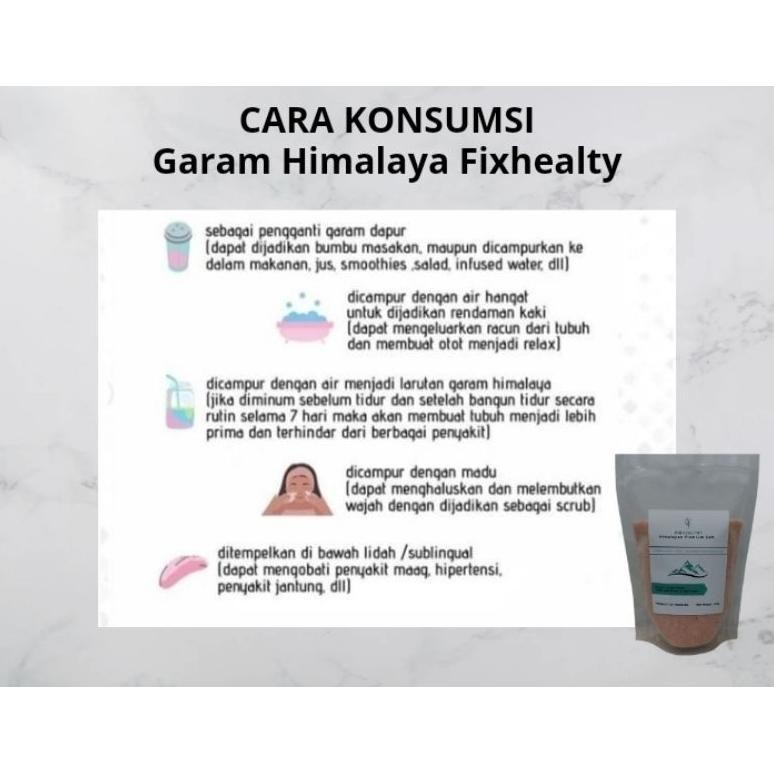 

wd-54 (Asli)Garam Himalaya Fixhealthy 1kg Himalayan Pink Salt Original Himsalt Organic Hemat