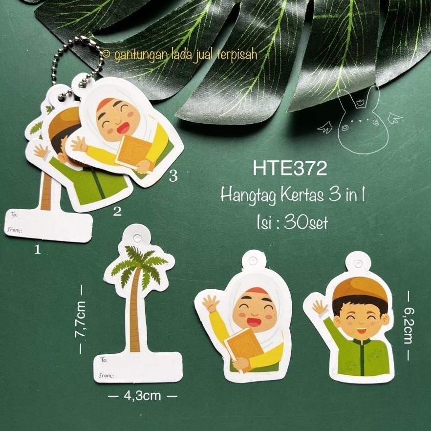 

h-4 HTE37* Hangtag Lebaran Tag Eid Mubarak Idul Fitri Adha HTE Murah