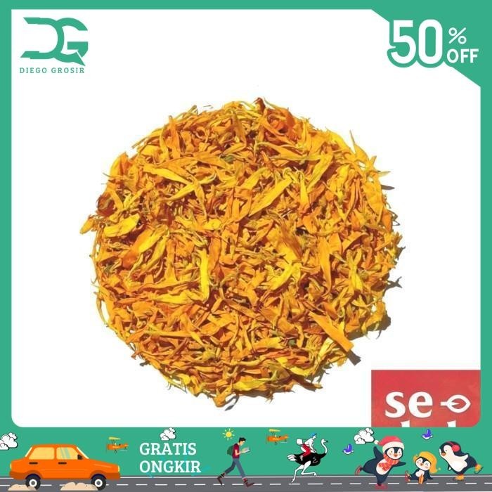 

TEH BUNGA MARIGOLD (KELOPAK) / DRIED ORANGE MARIGOLD PETALS TEA 8 GRAM BEST PRODUCT