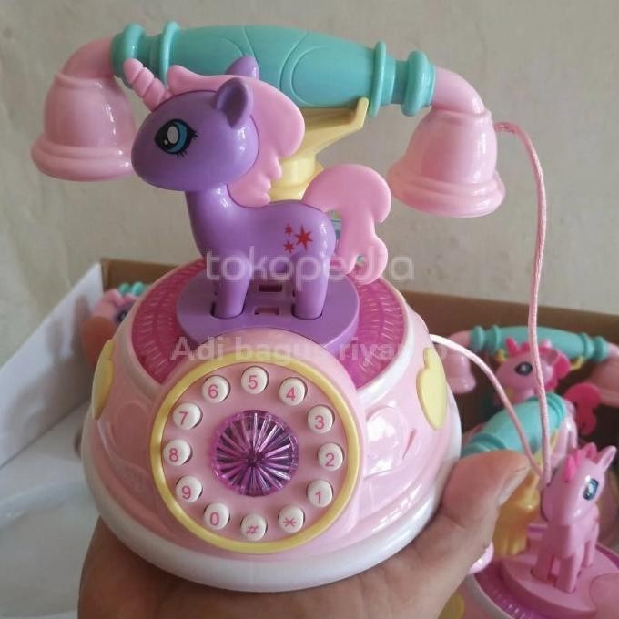 MAINAN ANAK TELPON MODEL KUDA PONY UNICORN LUCU