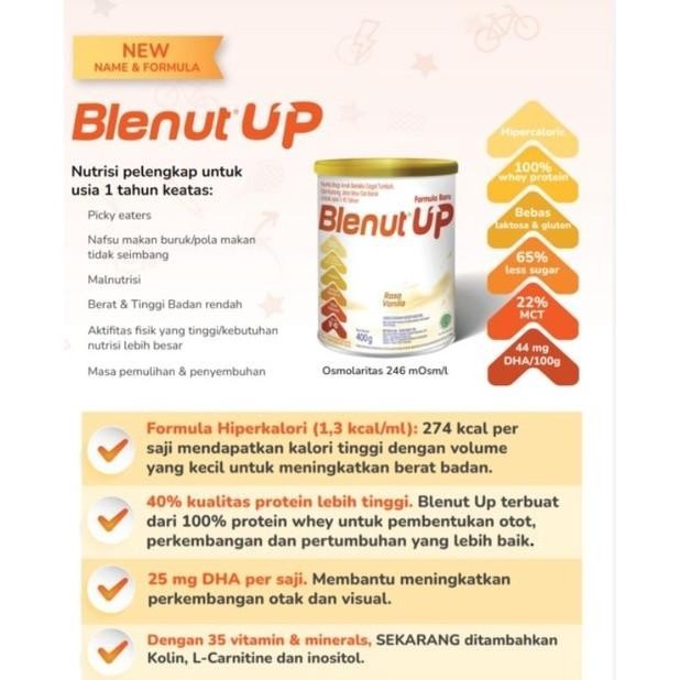 

Terapik (gratis emas) BLENUTEN MEDIS 400 gr/ BLENUT UP / FREE PACK GS