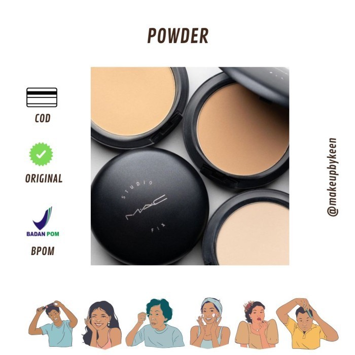 Mac Studio Fix Plus Foundation Powder Mac Compact Powder Bedak Mac