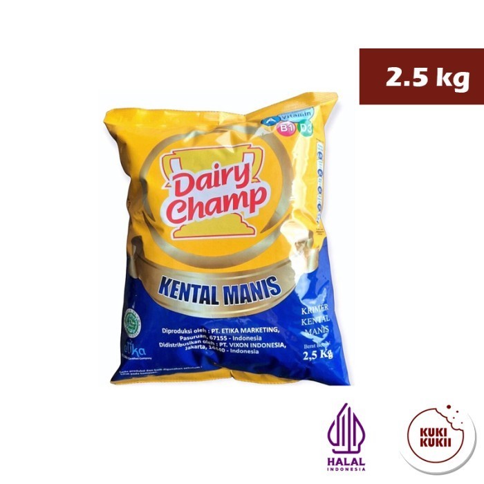 

Susu Kental Manis Dairy Champ 2.5kg (pouch) K02