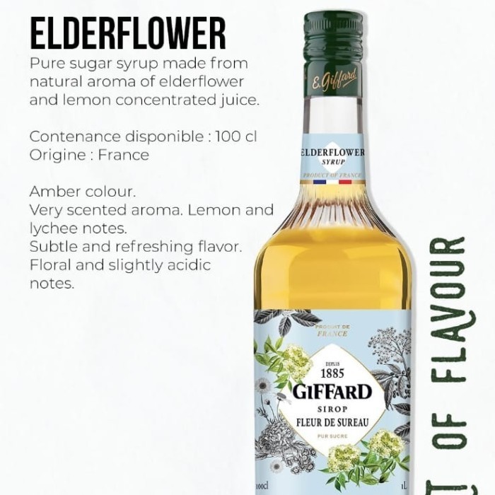 

Giffard syrup Elder flower 1 liter
