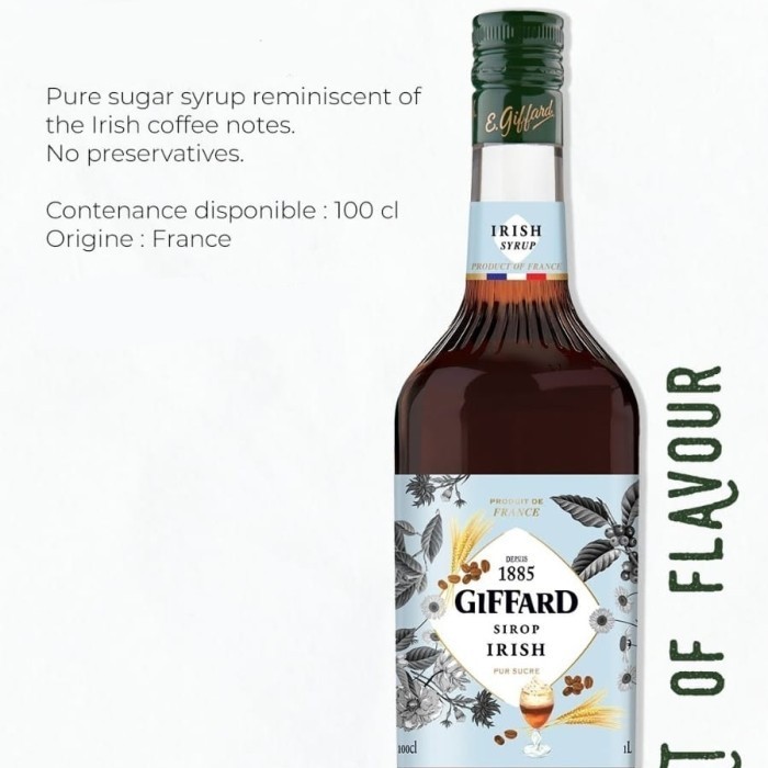 

Giffard syrup Iresh cream flavour 1L Sirup giffard iresh crea 1liter