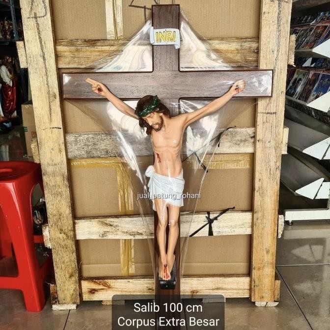 Salib Dinding Yesus 100 cm Corpus Besar IS81