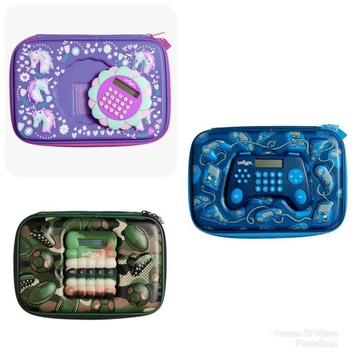 

SMIGGLE CALCULATOR HARDTOP PENCIL CASE - TEMPAT PENSIL SMIGGLE