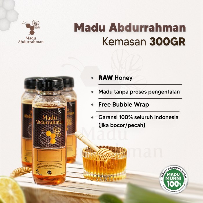 

Ready Madu Abdurrahman (300g) 100% MURNI & ASLI Raw Honey