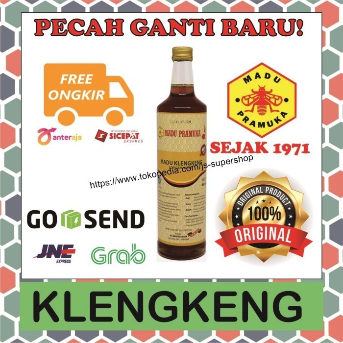 

Ready Madu asli klengkeng 650 ml madu pramuka alami