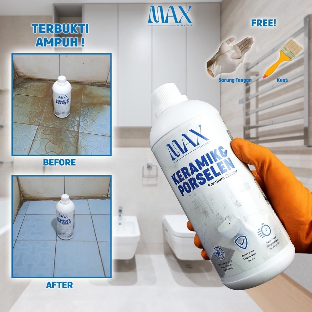 Terbaru Max Clean Cairan Pembersih Keramik Porselen Kloset Kerak Lantai Toilet Kaca Pintu Plastik Pv