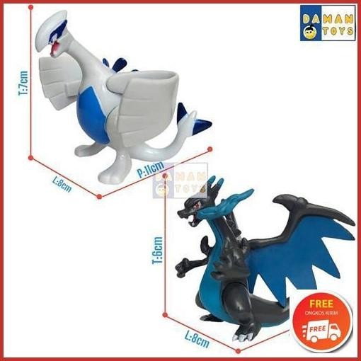 Hot Promo Mainan Figure Pokemon Pikachu Dialga Palkia Solgaleo Sylveon Lugia Ho-Oh Aggron Charizard 