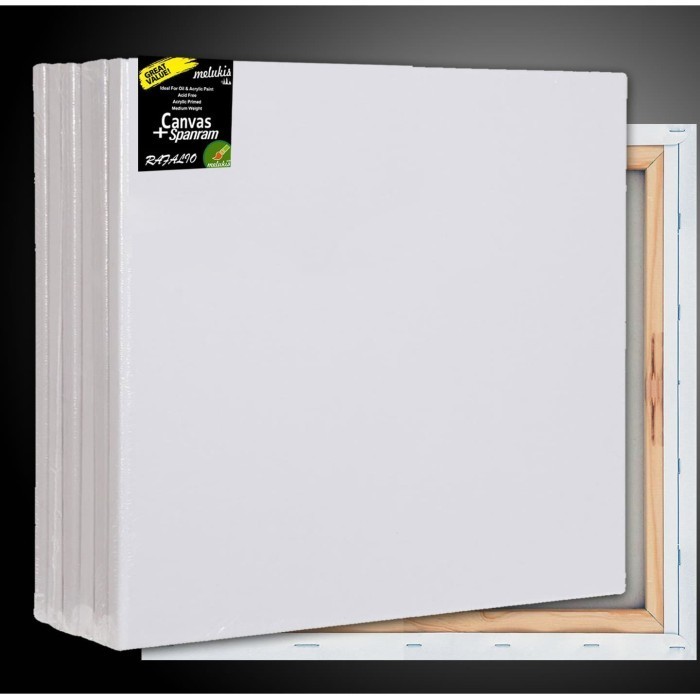 

KANVAS LUKIS 100X100 CM PREMIUM CANVAS + SPANRAM 100 X 100