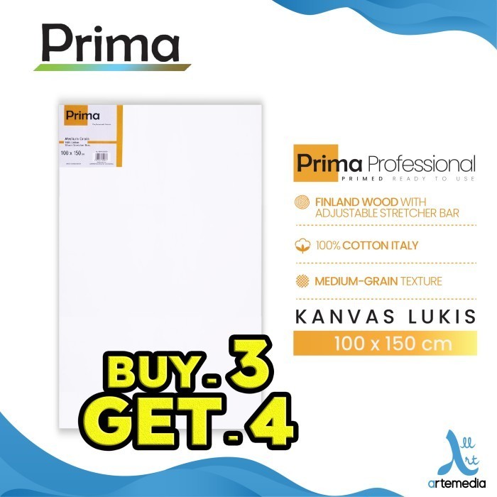 

KANVAS LUKIS PRIMA PROFESSIONAL 100X150CM COTTON CANVAS