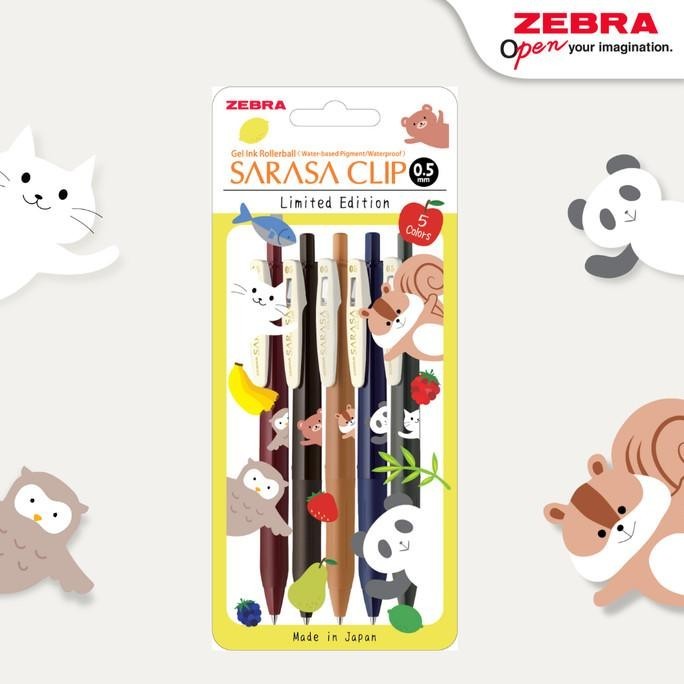 

Zebra Sarasa Clip 0.5 Pulpen Gel Animal Pop Up JJ15 - isi 5