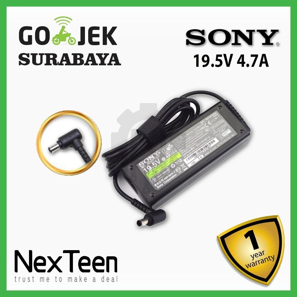 {DISKON} CHARGER SONY VAIO 19.5V 4.7A ORIGINAL GARNSI 1 TAHUN ADAPTOR SONY VAIO