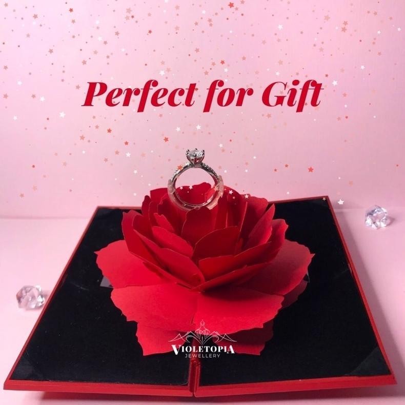 

ORIGINAL [FREE GIFT] 3D Pop Up Rose Ring Box / Kado Ulang Tahun / Kotak Cincin Mawar Lamaran / Tempat Cincin Nikah / Box Cincin / Ring Box / Gift Box Mawar Merah / Hadiah Valentine / Kotak Hadiah / Promise Ring Box / Kado Ulang Tahun / Ring Box Cincin