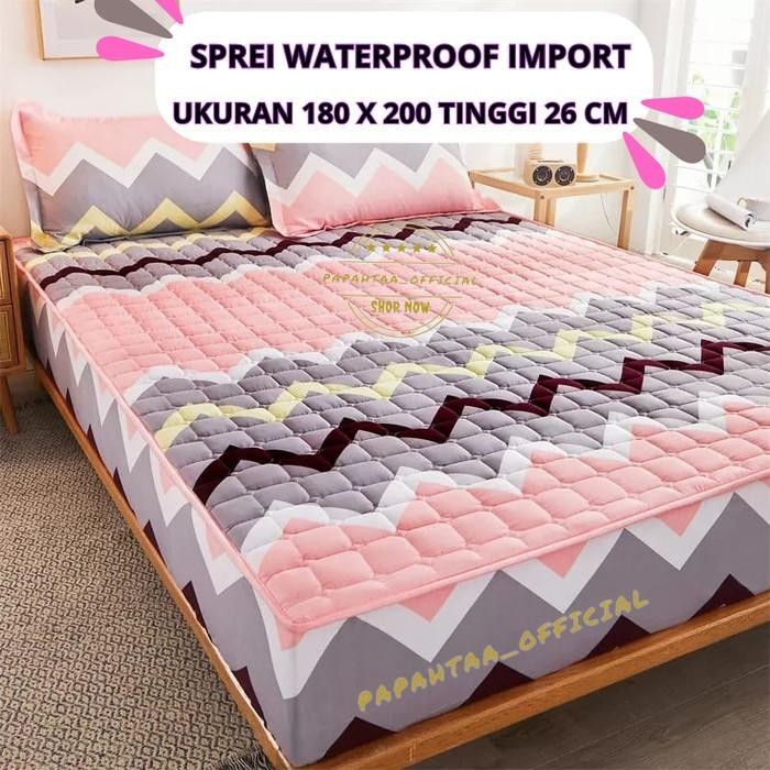 Sprei Waterproof Impor Anti Air 180X200 Seprei 180X200 Anti Air Ompol