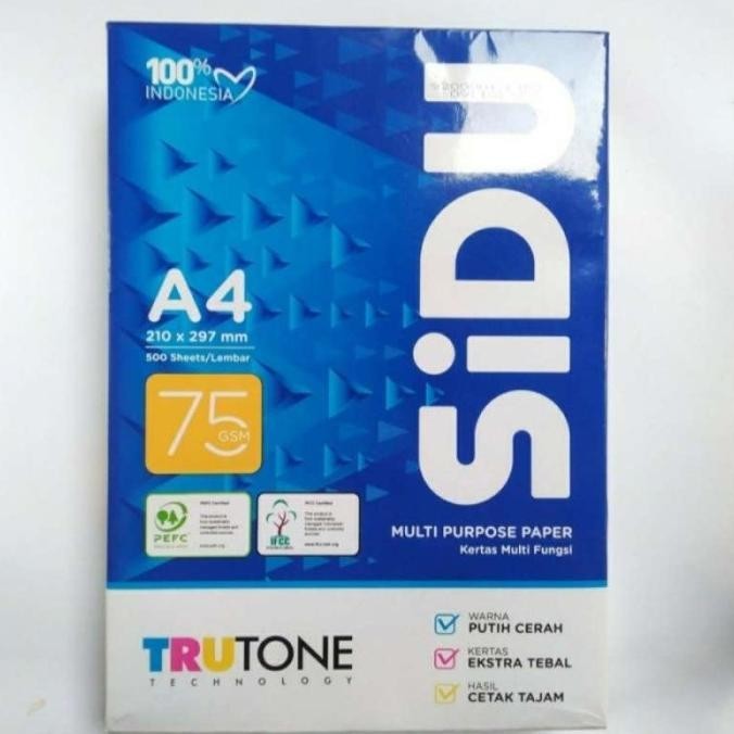 

KERTAS HVS A4 75/70 GR SINAR DUNIA MS